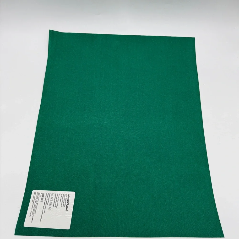 Crate & Barrel Green Abstract (24” X 18”) Placemats Set Of 6 USA Kitchen Dining